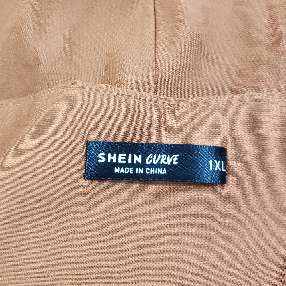 Shein Curve burnt orange summer romper - Picture 9 of 9